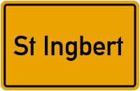 Ortsschild St Ingbert